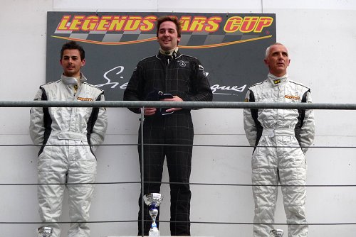 Legend Cars podium